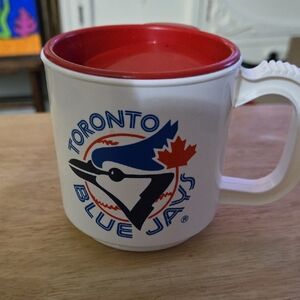 Vintage 1987 Toronto Blue Jays Plastic Travel Mug